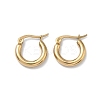 304 Stainless Steel Hoop Earrings for Women EJEW-A159-01G-4