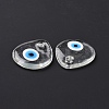 Handmade Lampwork Evil Eye Pendants LAMP-E106-01C-3