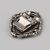 Tibetan Style Zinc Alloy Bolo Tie Slides Clasp Cabochon Settings FIND-WH0260-37I-AS-2