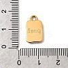 304 Stainless Steel Charms STAS-B094-21G-3