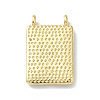 Rack Plating Brass Connector Charms KK-H443-01G-06-2