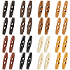32Pcs 8 Colors 2-Hole Wood Buttons DIY-GF0011-42A-1