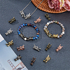 36Pcs 6 Colors Tibetan Style Alloy European Beads PALLOY-FH0008-74-3