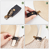 12Pcs 12 Colors Alloy Hat Clips FIND-WR0010-82-3