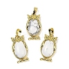 Natural Howlite Pendant KK-F887-02G-06-1