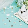 2 Sets 2 Colors Alloy Enamel Pendants ENAM-SC0006-63-3
