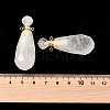 Natural Mixed Stone Perfume Bottle Pendants G-L623-06G-4
