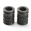 Groove Column Shaped Brass Beads FIND-WH0143-88B-1