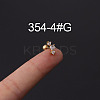 316L Stainless Steel Micro Pave Cubic Zirconia Cartilage Earrings WG094CA-22-1