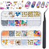Ocean Theme Natural Shell & Resin & Plastic & Alloy Nail Art Decoration MRMJ-CP0001-34C-1