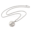 316 Surgical Stainless Steel Aromatherapy Diffuser Perfume Hollow Flat Round Pendant Box Chain Necklaces LS-NJEW-R016-01P-06-4