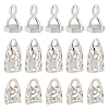18Pcs Brass Pendant Hexagon Bead Cap Bails KK-FH0002-01-1