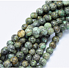 Natural African Turquoise(Jasper) Round Beads Strands LS-G-D665-8mm-3
