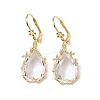 Glass Leverback Earring EJEW-C077-02KCG-01-1