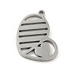 Non-Tarnish 304 Stainless Steel Pendants STAS-E159-05P-1
