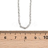 Non-Tarnish Unisex 304 Stainless Steel Cable Chain Necklaces STAS-O037-83P-02-3