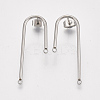 Left and Right Non-Tarnish 304 Stainless Steel Stud Earring Findings STAS-S079-143A-2