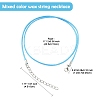 10 Colors Waxed Cotton Cord Necklace Making MAK-YW0001-17A-3