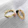 304 Stainless Steel Adjustable Open Cuff Rings RJEW-A071-10G-3