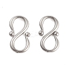 Non-Tarnish 304 Stainless Steel S-Hook Clasps LS-STAS-L082-001P-02-1