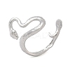 304 Stainless Steel Open Cuff Rings for Women RJEW-A079-06B-P-4