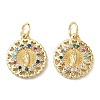 Holy Virgin Theme Brass Cubic Zirconia Charms KK-L253-32G-03-1