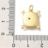 Rack Plating Brass Micro Pave Cubic Zirconia Pendants KK-I720-28G-3