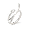 Brass Cup Peg Open Cuff Ring Settings KK-G518-10P-02-1