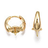 Brass Hoop Earring Findings KK-N233-139-3