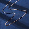 Brass Curb Chains Necklaces for Women NJEW-D302-73RG-2