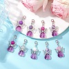 Angel Glass Pendant Decorations HJEW-JM02640-1