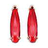 Transparent K9 Glass Pendants GLAA-N038-59-F09-2