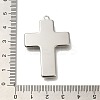 304 Stainless Steel Pendant Rhinestone Settings STAS-U031-08P-3
