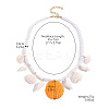 Summer Beach Natural Shell Pendant Glass Seed Beaded Necklaces for Women FS-WGEF253-07-2