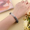 4 Strands 4 Style Unwaxed Natural Lava Rock Bead Strands G-OC0002-85-7