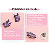 Butterfly with Ribbon Shape Enamel Pin JEWB-WH0023-45-8