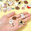 28Pcs 10 Styles Alloy Enamel Pendants ENAM-FS0003-09-7
