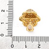 Rack Plating Brass with Cubic Zirconia Pendants KK-Q010-04G-3