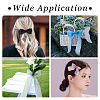 2Rolls Polyester Hot-fix Rhinestone Raw Edges Ribbon OCOR-TA0003-95J-8