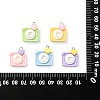 25Pcs 5 Colors Opaque Resin Pendants RESI-CJ0003-06-7