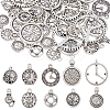 SUNNYCLUE 60Pcs 10 Styles Alloy Pendants FIND-SC0006-70-1