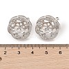 925 Sterling Silver Micro Pave Cubic Zirconia Earring Settings Findings STER-B003-27P-3