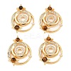 Natural Tiger Eye Pendants KK-H538-17G-1