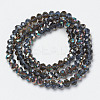 Electroplate Glass Beads Strands EGLA-A034-T6mm-J04-2