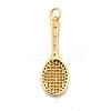 Rack Plating Brass Cubic Zirconia Pendants KK-K270-40G-2