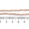 Electroplate Beads Strands EGLA-H104-01B-4