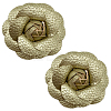 Flower Imitation Leather Shoe Decoration AJEW-WH20020-341C-1