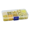 DIY Flat Round & Heart Acrylic & Glass Seed Beads Jewelry Making Findings Kits DIY-FS0006-43B-5