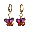 304 Stainless Steel Glass Hoop Earrings EJEW-JE06486-3
