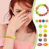 68Pcs 14 Styles Food Grade Eco-Friendly Silicone Beads SIL-GA0001-24A-5